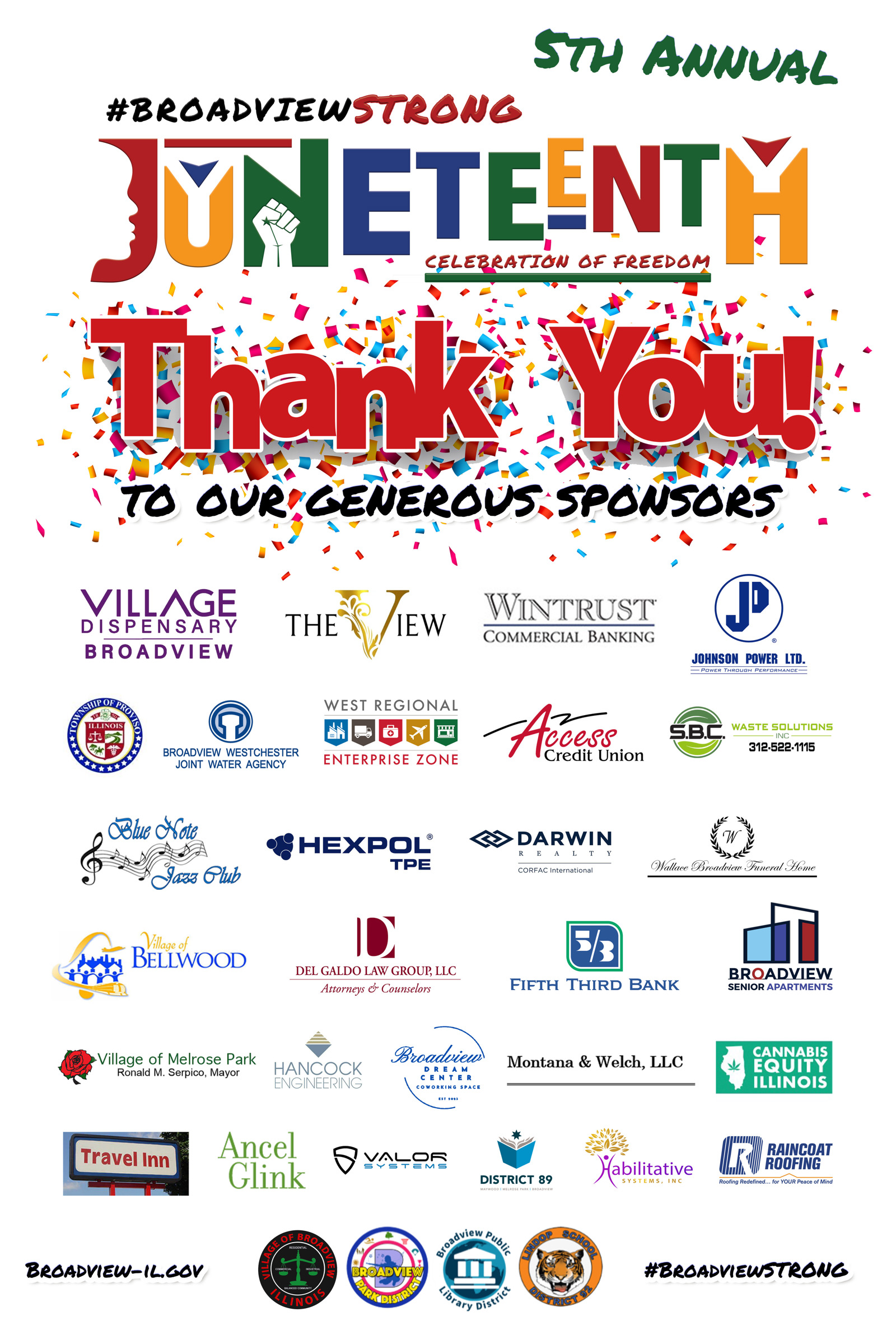 Thank you to our 2025 Juneteenth Sponsors
